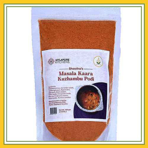 Mylapore Kitchen Masala Kaara Kuzhambu Podi-100g