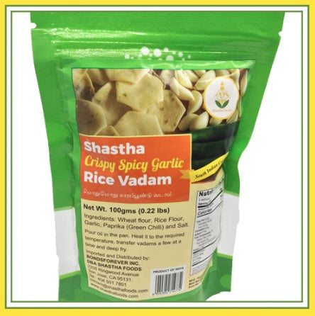 Shastha Crispy Spicy Garlic Rice Vadam