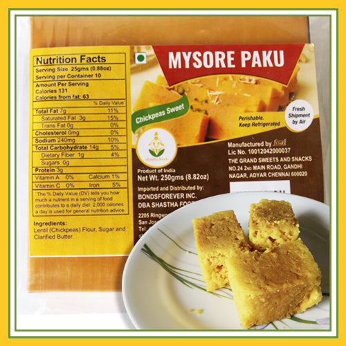 Grand Sweets & Snacks - Mysore Paku (250 Gms)