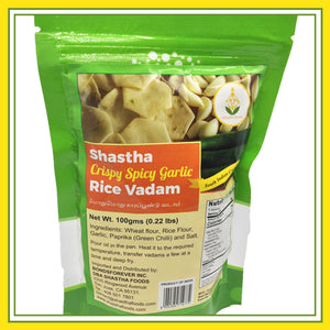 Shastha Crispy Spicy Garlic Rice Vadam